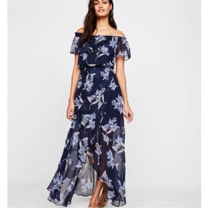 Express Floral Off-Shoulder Dress